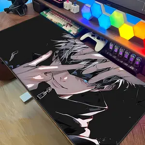 Mouse Pad Gaming XL Large Mousepad 80×30cm Minimalist Premium Gojo Satoru Anime Gaming Desk Mat.1