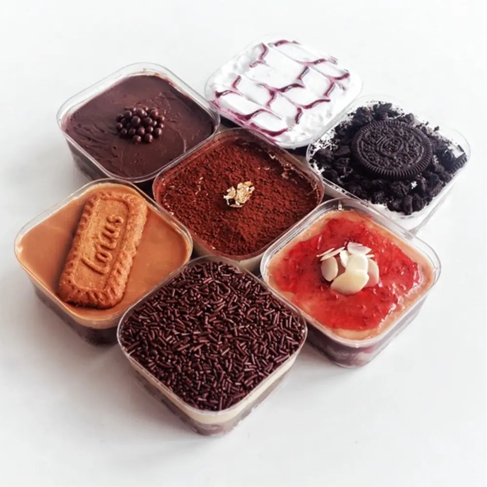 Cup Dessert Persegi 100ml isi 10 pcs