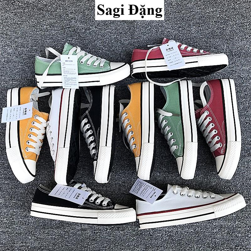  Giày cv cổ thấp 1970s full box giày thể thao bata học sinh vải canvas 