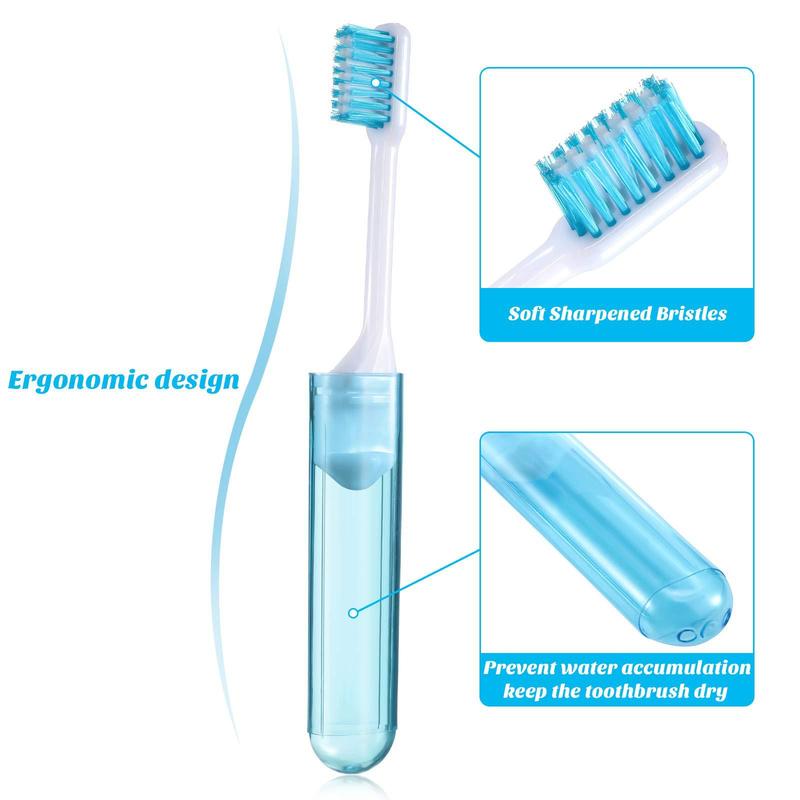 Product Introduction of 1Pcs Travel Portable Folding Toothbrush Super Soft Bristle Toothbrush Fold Travel Camping Hiking Outdoor Easy To Take Teethbrush 24