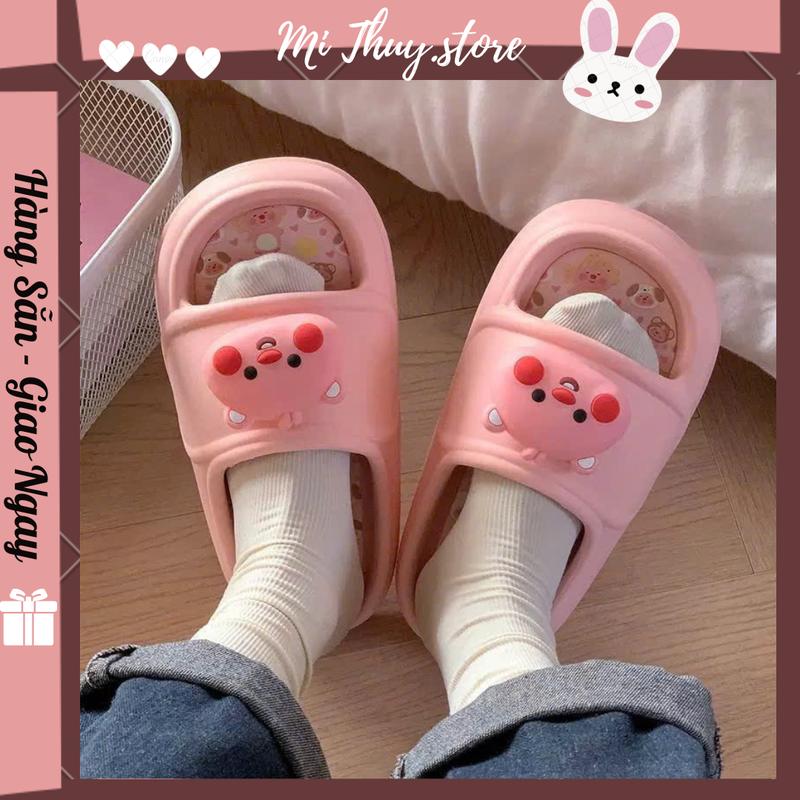  Mi Thuy Store Dép lê nam nữ dép quai ngang loopy xinh xắn dễ thương 