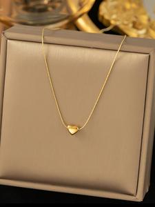 Collar con dije de diseño elegante de corazón para mujer, Joyería de moda para fiestas, Decoración diaria de ropa, Joyería comodín y exquisita para regalo de cumpleaños