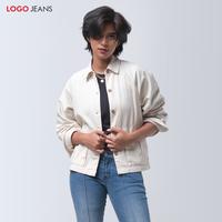 Gambar Logo Jeans Outer Wanita Overa Cream 34440L5CM - M|L dari Logo Jeans Kota Bandung 1 Tokopedia