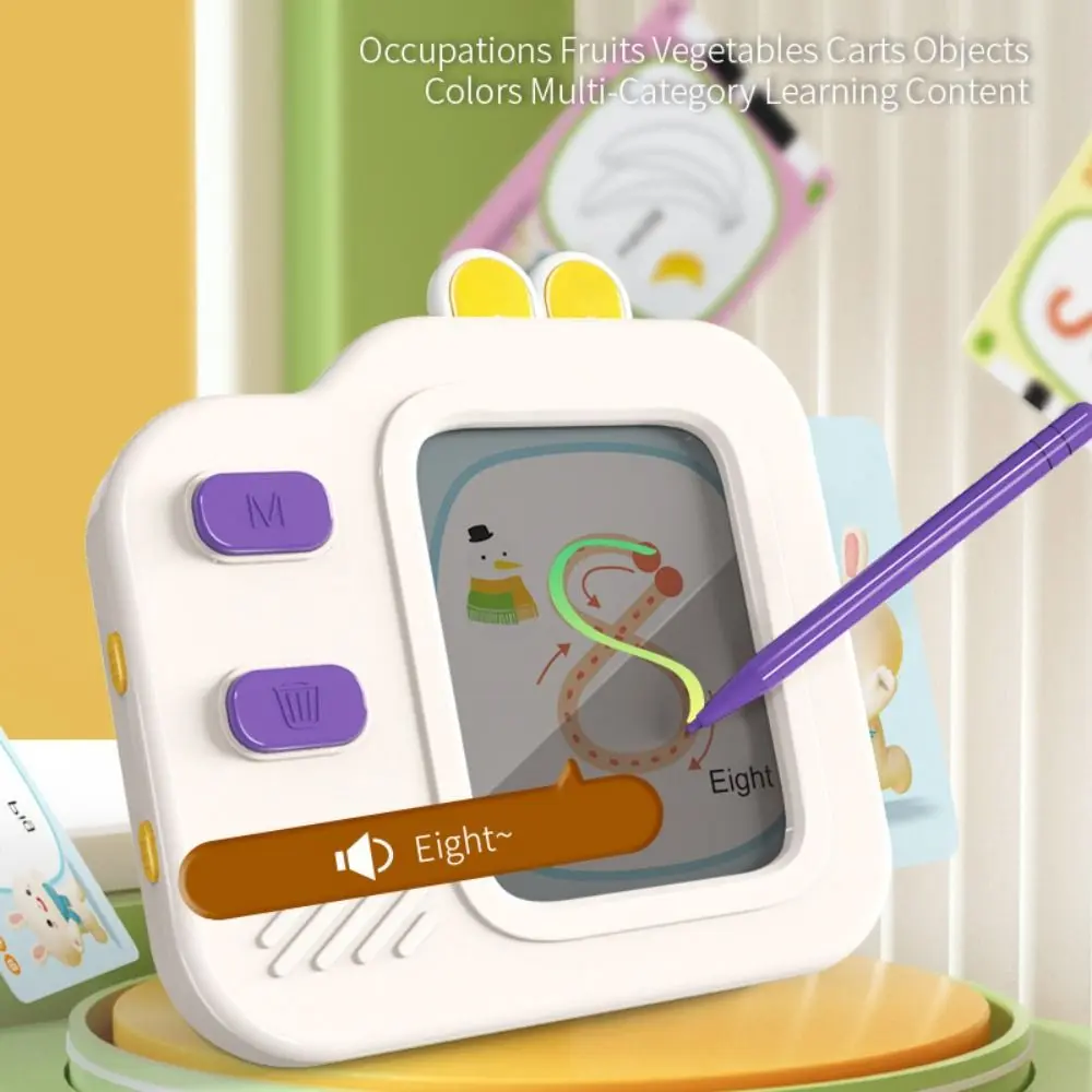 Fun Plastics Early Education Machine Children Painting with Sound Kids Learning Machine Voice Interaction Interactive Talking Flash Cards Education Toy Birthday Parties