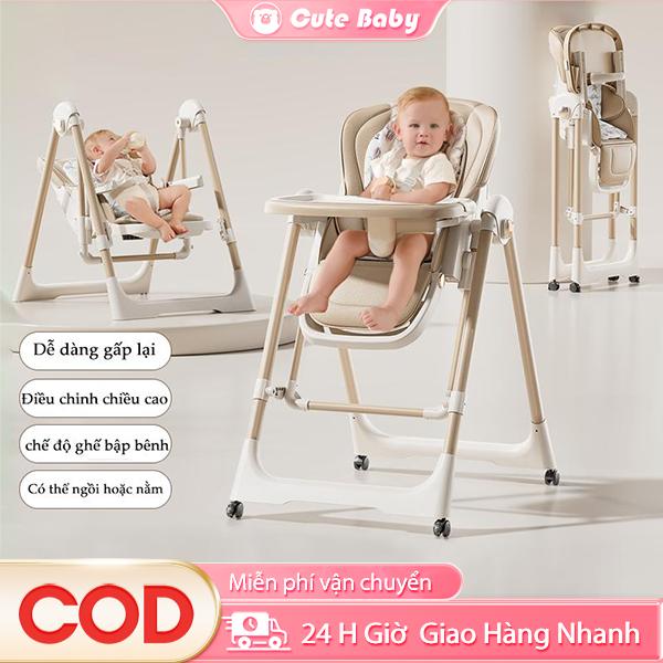 Ghế ăn dặm cao cấp đa năng,Có thể điều chỉnh độ cao, chất liệu an toàn, có thể gấp gọn, tựa lưng có thể điều chỉnh portable  high ghế  ăn Voi 1