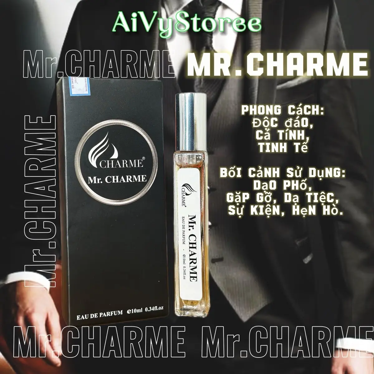 Nước Hoa Nam Mr.Charme 10ml