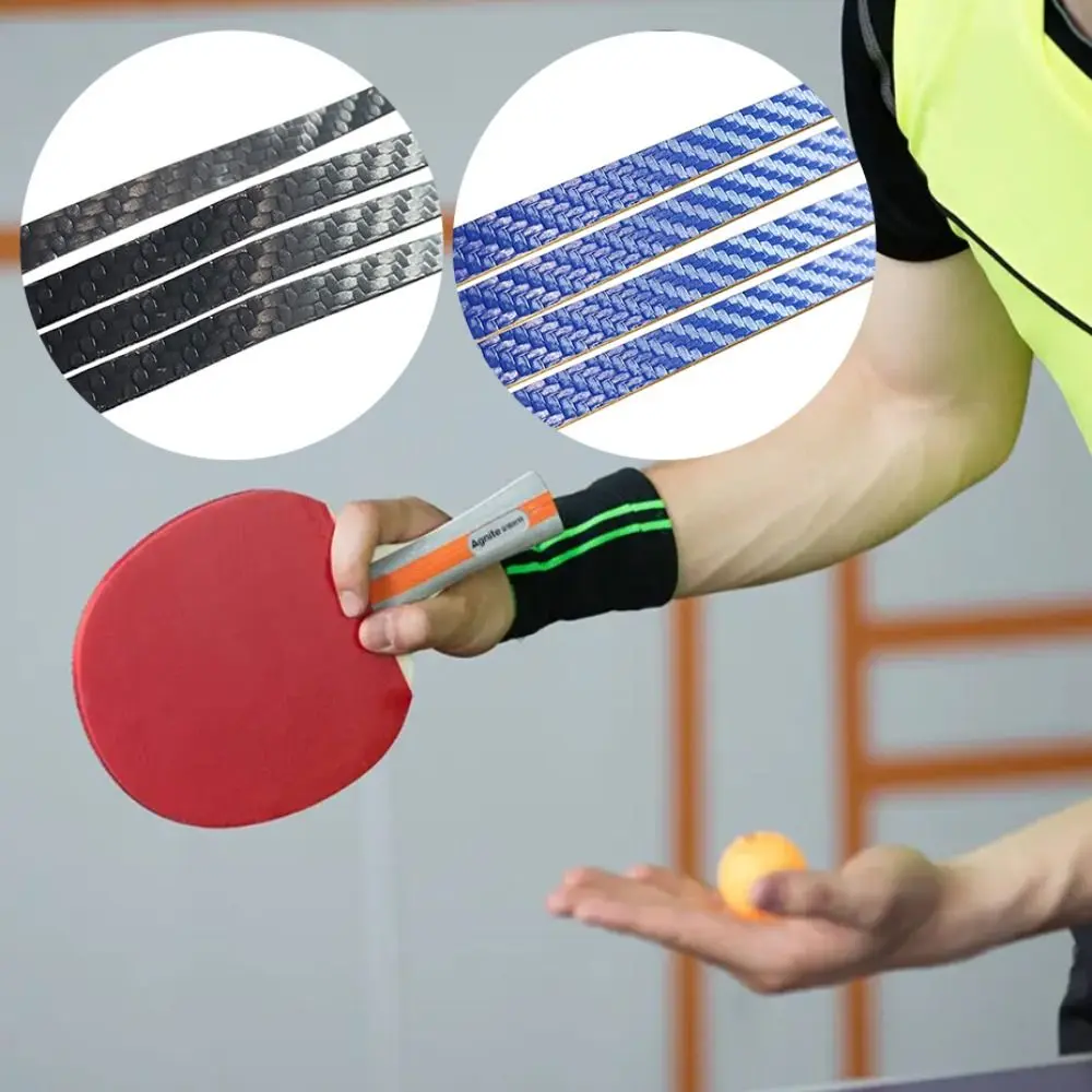 Table Tennis Racket Accessories Self-adhesive Table Tennis Racket Edge Tape Thickened Carbon Fiber Table Tennis Racket Protector Super Hard PU Ping Pong Paddle & Bat Edge Guard