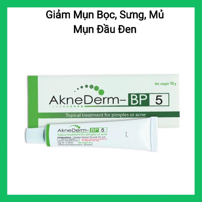  Aknederm BP5% Kem chấm mụn bọc mụn sưng đỏ mụn m 
