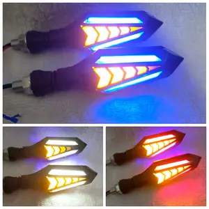 lampu sein led panah running tiger byson ninja rx king klx megapro cb 100 lampu sein motor led sein led 2in1 Lampu Motorcycle