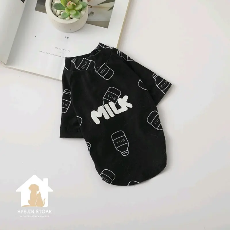 Milk Top | Baju anabul anjing kucing warna biru abu hitam 3
