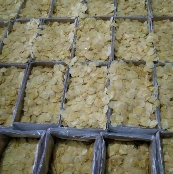 Kripik Emping Belinjo Super Murni Khas Limpung Sedang Goreng Pedas 1KG - Snacks, Melinjo, Food Keripik 1
