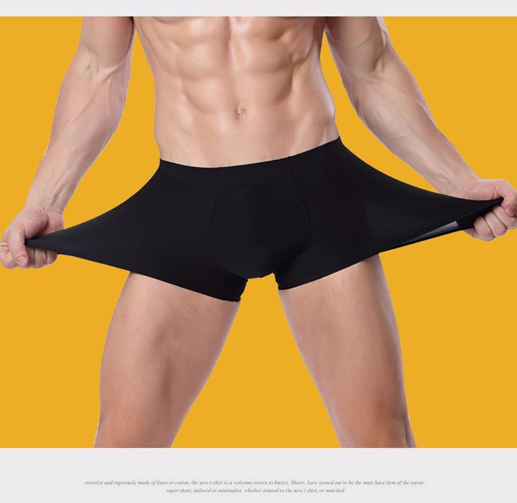 Product Introduction of Quần Lót Nam, Quần Boxer Lụa Lạnh Thiết Kế Liền Mạch, Quần Đùi Boxer Mỏng, Thoáng Khí, Thích Hợp Cho Mùa Hè, Bán Buôn 27