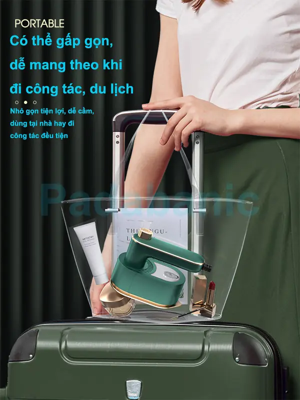 Bàn Ủi Hơi Nước Mini Cầm Tay, Bàn là Hơi Nước Du Lịch Công Suất 33W Nhỏ Gọn Tiện Dụng, Dễ Dàng Gấp Gọn 5