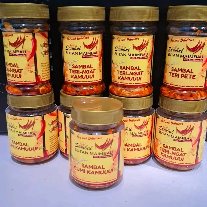 Sambal Cumi Pete Sutan Maimbau Padang Asli Pariaman Bawang Makanan Food 3