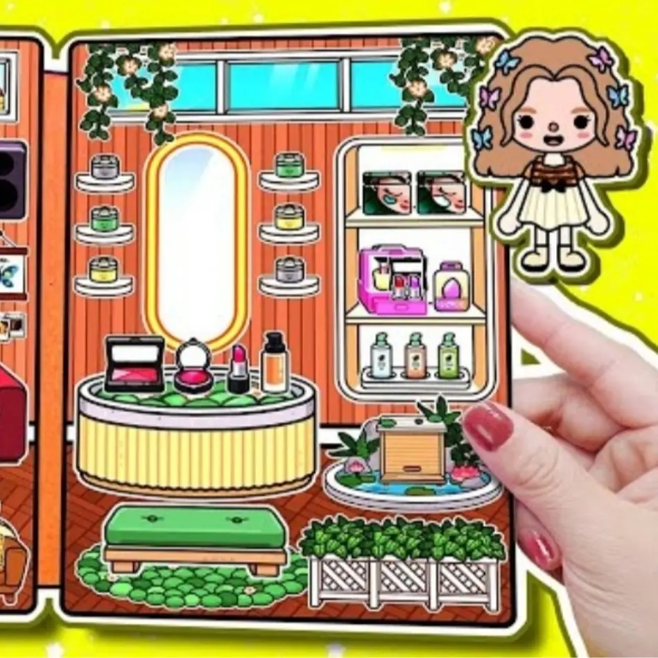 Đồ chơi bằng giấy ngôi nhà búp bê của toca boca đồ chơi bé gái #98
