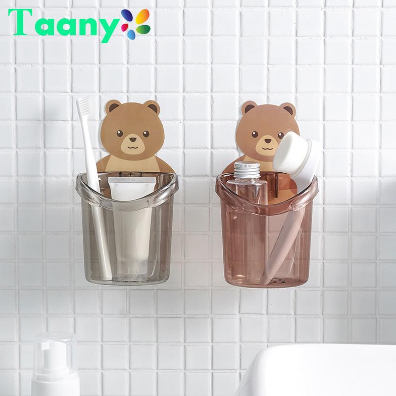 Home Bathroom Accessories Set Toothbrush Holder Toothpaste Storage Rack ...
