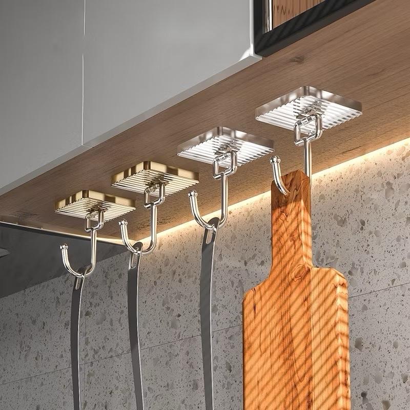Móc Dán Tường Cao Cấp Đa Năng Chịu Lực Treo Đồ Bếp, Đồ Phòng Tắm Tiện Lợi Tiết Kiệm Không Cần Khoan Dán Đa năng Kitchen kệ đựng để trưng 4
