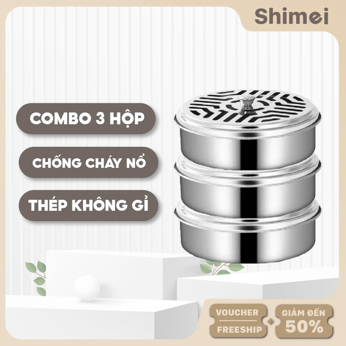 Combo 3 Hộp Đựng Nhang Muỗi 15Cm (Không Có Quai Xách), Khay Đựng Nhang Muỗi Có Nắp Đậy An Toàn, Giá Đỡ Cuộn Nhang Muỗi Tiện Dụng Không Cần Lắp Ráp