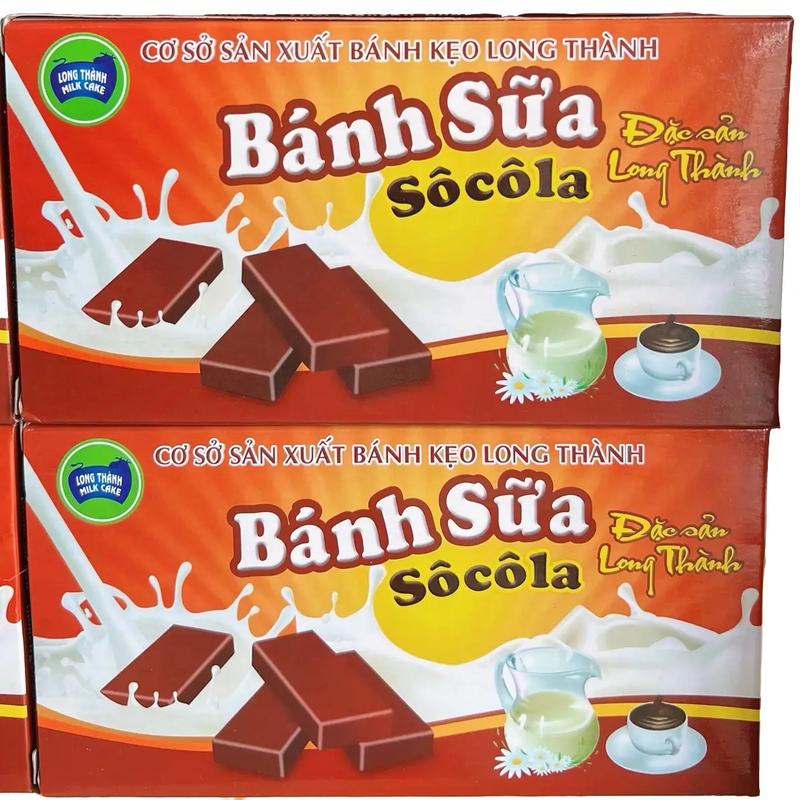 Bánh Sữa Socola Long Thành Milkcake - Bánh Sữa Nguyên Chất Long Thành Bánh sữa đặc sản long thành Food Thức Ăn Snack Sô Cô La Ăn Vặt banh socola
