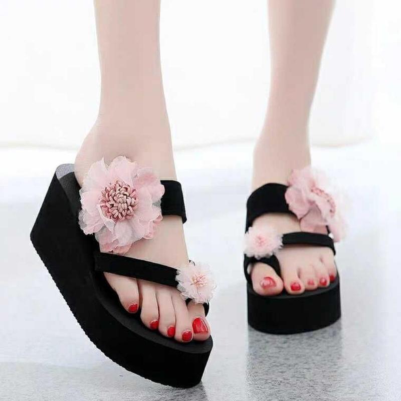 Product Introduction of Dép Lê Mùa Hè, Cao Gót Nữ, Dép Xỏ Ngón, Thời Trang, Không Trơn Trượt, Đế Xuồng, Đế Dày, Thích Hợp Cho Kỳ Nghỉ Bờ Biển Và Bãi Biển, Bán Chạy, Năm 2025 DéP Shoes GiàY Đồng Hoa 10