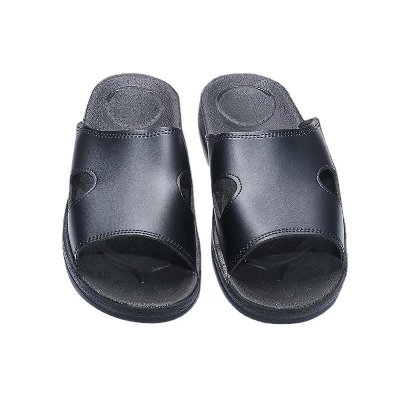 Dép Lê Màu Đen, Còn Hàng Và Sẵn Sàng Để Vận Chuyển, Đế Pu Mềm, Cổ Thấp, Thích Hợp Cho Giày Làm Việc, Dép Chống Tĩnh Điện, Đế Dày, Chống Bụi, Dành Cho Nam Và Nữ 4
