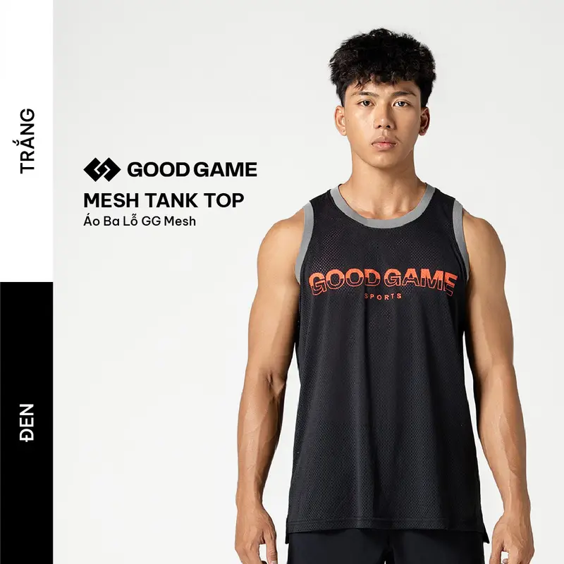 Áo Ba Lỗ Tanktop Nam Good Game Mesh Co Giãn 4 Chiều, Hút Mồ hôi, Thoáng Khí Good Game 0