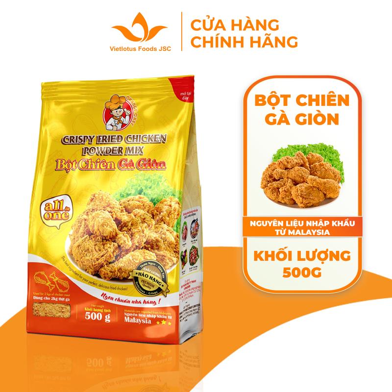 Bột chiên gà giòn KFC All in One Túi 500G - Nguyên liệu thượng hạng nhập khẩu từ Malaysia
