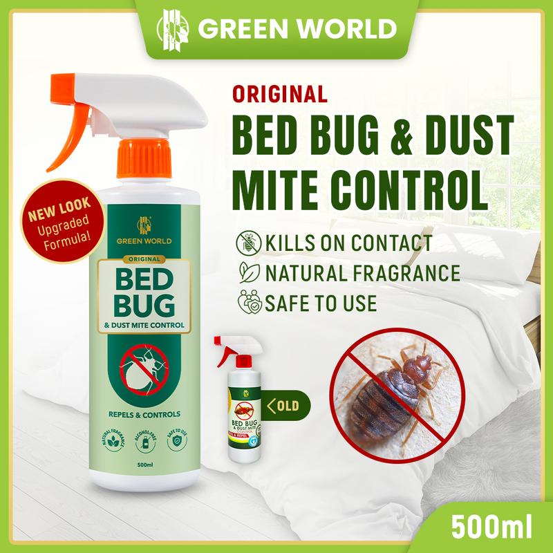 Green World Bed Bug & Dust Mite Spray Spray Pepijat & Hama &Debu ...
