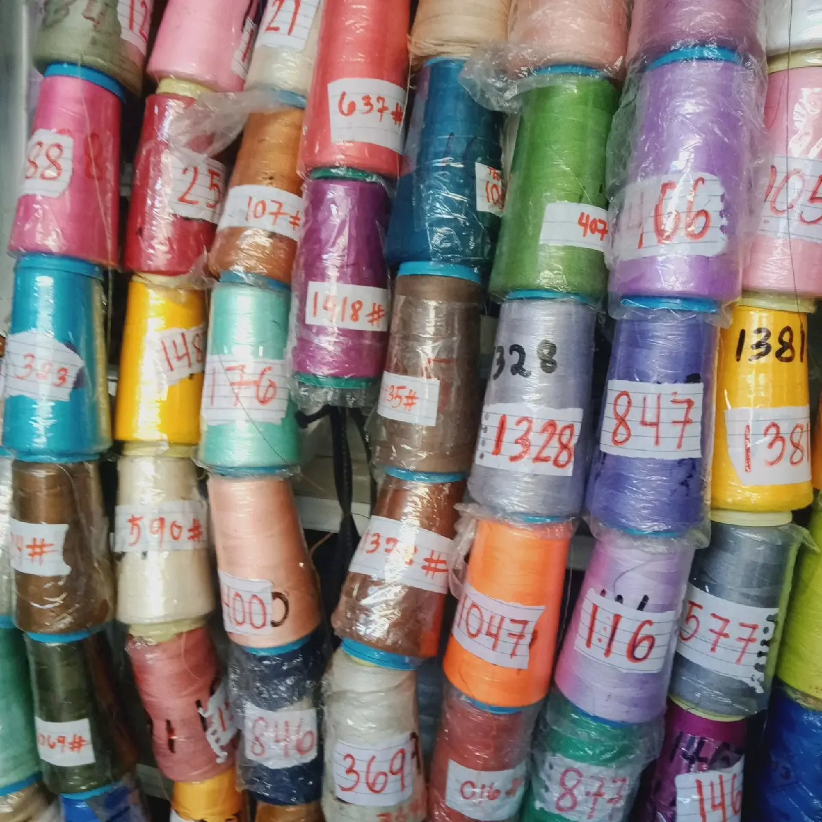 Sinulid Cotton Thread Tkt 120 / 3000 meters. sold per piece 25 pesos.