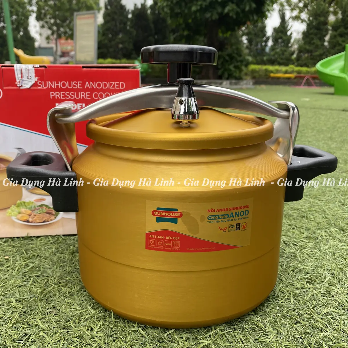 Nồi áp suất Anod Sunhouse SHA8604, Dung tích 4L/5L/6L, Dùng được bếp gas, không dùng được bếp từ