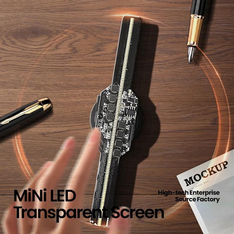 3D Holographic Projection Fan 14cm Portable Advertising Machine Suspended Aerial Imaging Stereoscopic Fan Screen 3D Holographic - Image 2