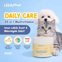 Gambar [TWIN PACK 2Pcs] LEKA Paws Daily Care 25 in 1 Multivitamin Kucing Anjing 200g - 2x Daily Care 200g dari LEKAPaws Kota Administrasi Jakarta Barat 2 Tokopedia