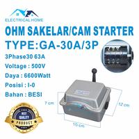 Gambar OHM SAKLAR/CAM STARTER/HANDLE BODY BESI GA-30A 3P(I-0) dari ELECTRICAL HOME Kota Surabaya 1 Tokopedia