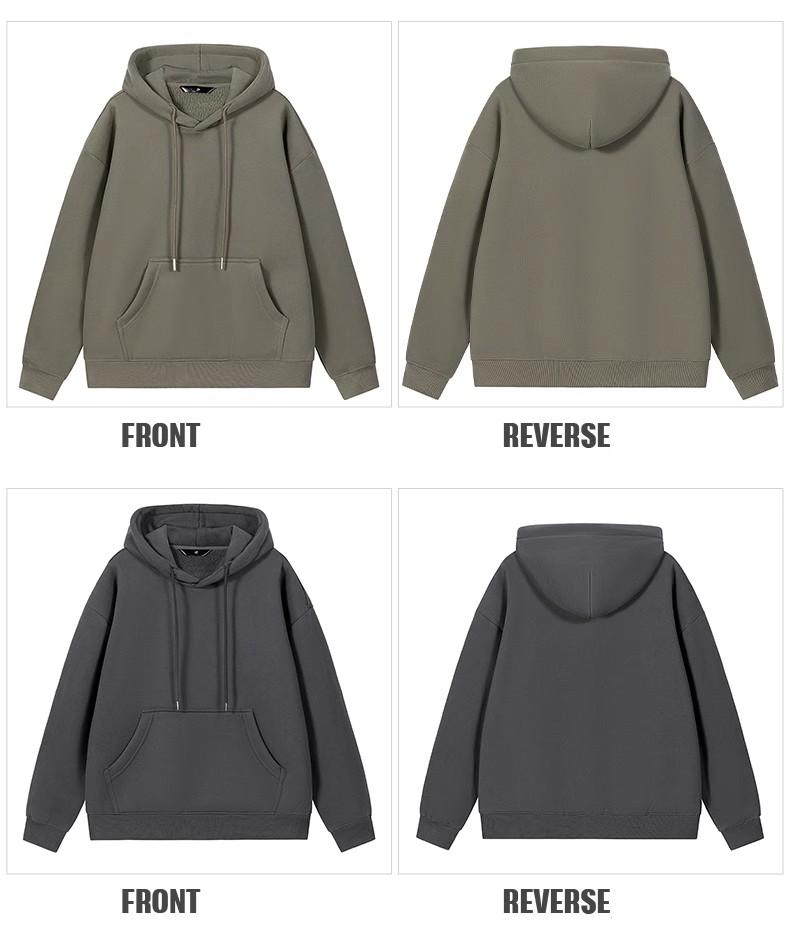 Product Introduction of 【Multi-color option】Hoodie spring and autumn new Korean version of the trend of loose hoodie plus fat plus size top for men and women casual cotton clothing 18