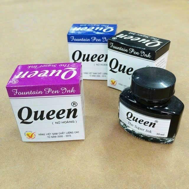 Mực Queen Viết Đẹp Cho Bút Máy Các Màu (1 Lọ)