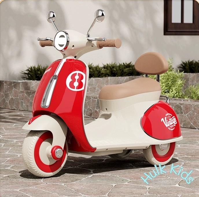 [MỚI] Xe vespa, xe điện cho bé mã 618 mẫu mới năm 2024 cho bé yêu đủ màu, kèm sạc _Hulk.Kids