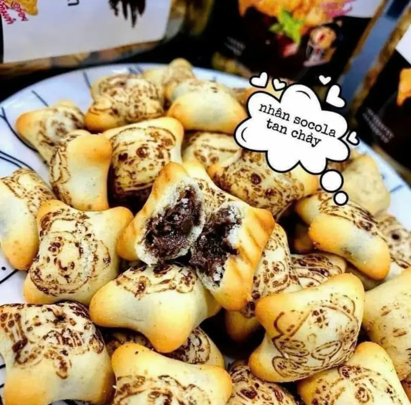 Bánh Gấu Nhân Socola Thái Lan Hộp Thiếc 400g banh  keotet 3