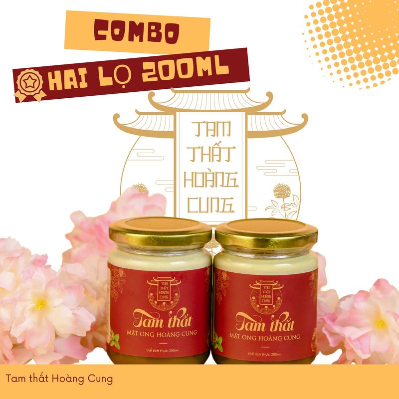 combo mua 1 hũ tặng 1 hũ tam thất tinh nghệ mật ong hoàng cung ( Tặng phới+ tặng túi ) 0
