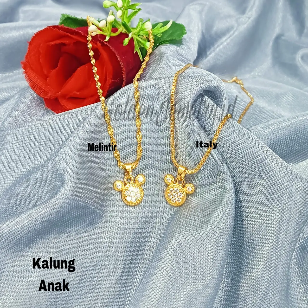KALUNG ANAK MK FULL PERMATA ZIRCON SUPER CANTIK ELEGAN