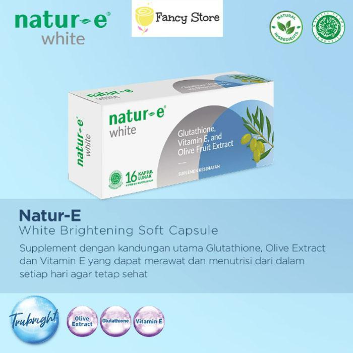 Natur E Soft Capsule White Isi 32s | isi 16s | Untuk Mencerahkan Kulit | Natur E Capsule | Vitamin Kulit | Suplemen Kecantikan Natur E Soft Capsule White Isi 32s | isi 16s | Untuk Mencerahkan Kulit | Natur E Capsule | Vitamin Kulit | Suplemen Kecantikan
