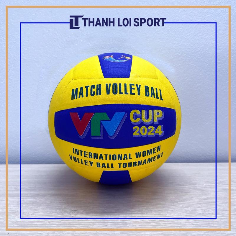 Quả bóng chuyền da VTV 2024 chính hãng tặng kim bơm + túi lưới