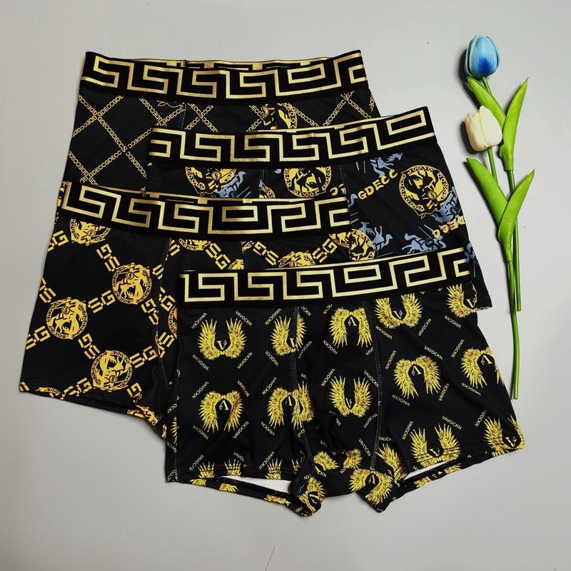 Quần lót nam quần sịp ĐÙI nam HOÀNG GIA bản cạp 4.5 cm chất liệu thun lạnh co giãn 4 chiều Quần Boxer Menswear