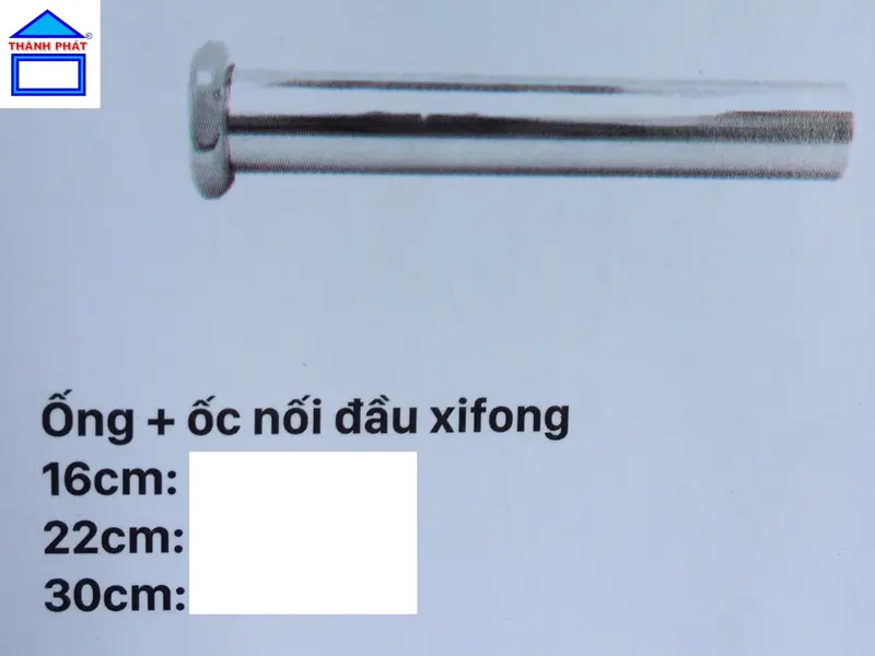 BanCoot - Bộ Xi phông chậu lavabo inox XF01D, XF02M, XF02D, ốc đồng, xi phông chậu bàn đá, chính hãng 6
