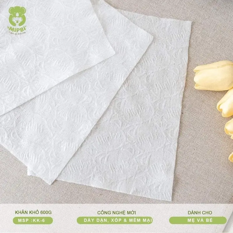 KHĂN VẢI KHÔ ĐA NĂNG MIPBI BỊCH LỚN 600g 2