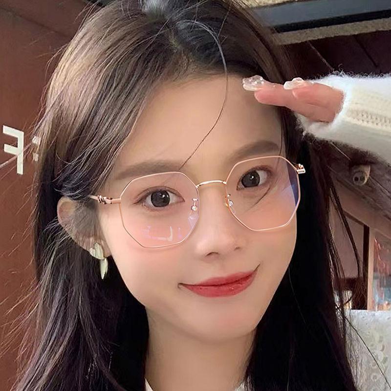 Mắt kính cận thị kính cận có độ sẵn - 0.50 ~ - 6.00 độ Kính Cận Gọng Trong Suốt Chống Ánh Sáng Xanh Phong Cách Hàn Quốc Thời Trang kính 889