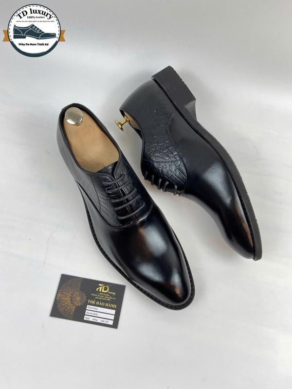 Giày tây nam công sở kiểu dáng oxford sang trọng lịch sự Cao Su