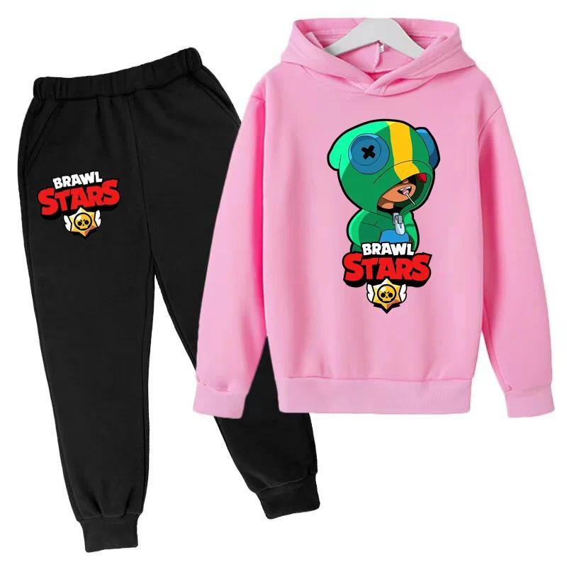 Product Introduction of Children's cartoon game printed hoodie Sports shirt top + pants handsome sports comfortable casual suit 4