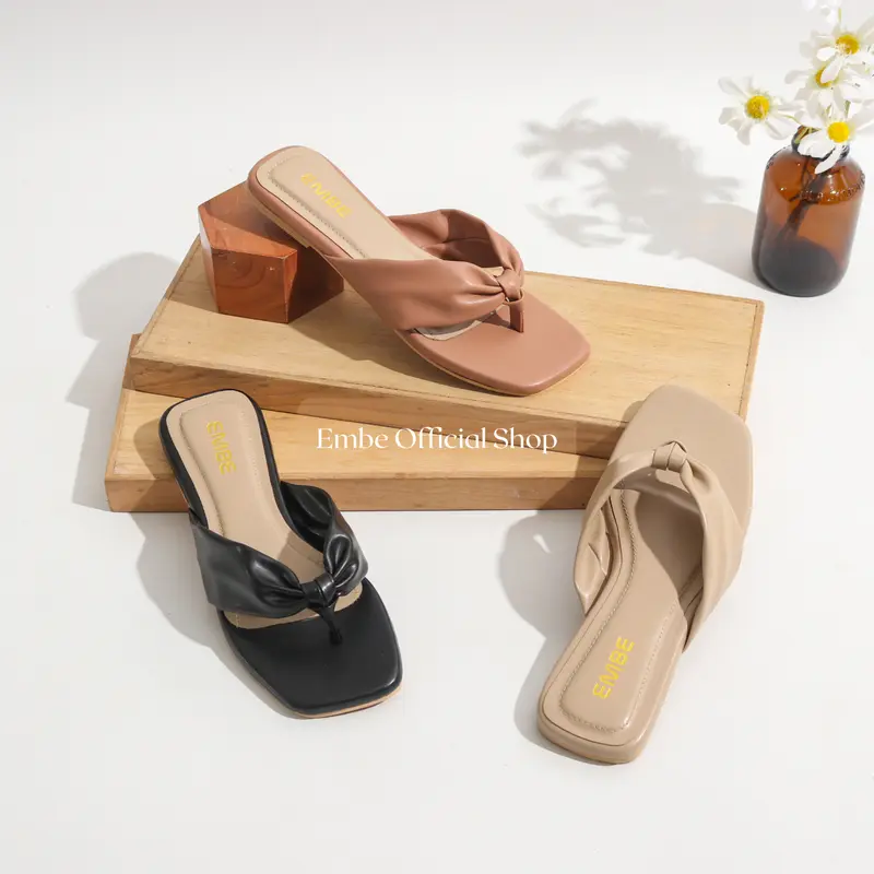 EMBE Vior Sandal Flat Jepit Teplek Wanita 0