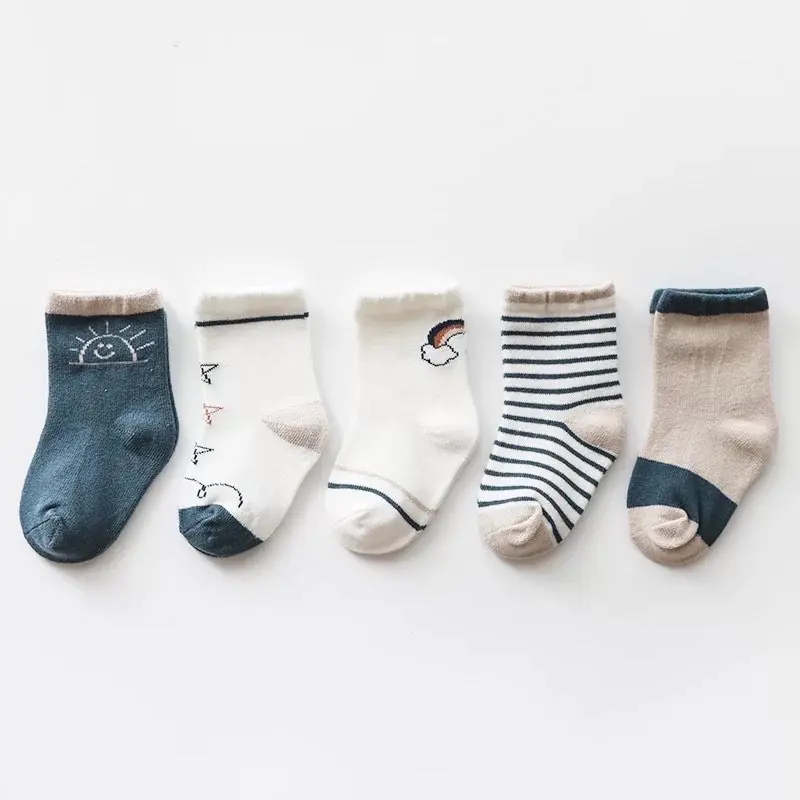 【5 pasang / bungkus】kaus kaki murah, kaus kaki kartun anak-anak, bayi Anak-Anak 8