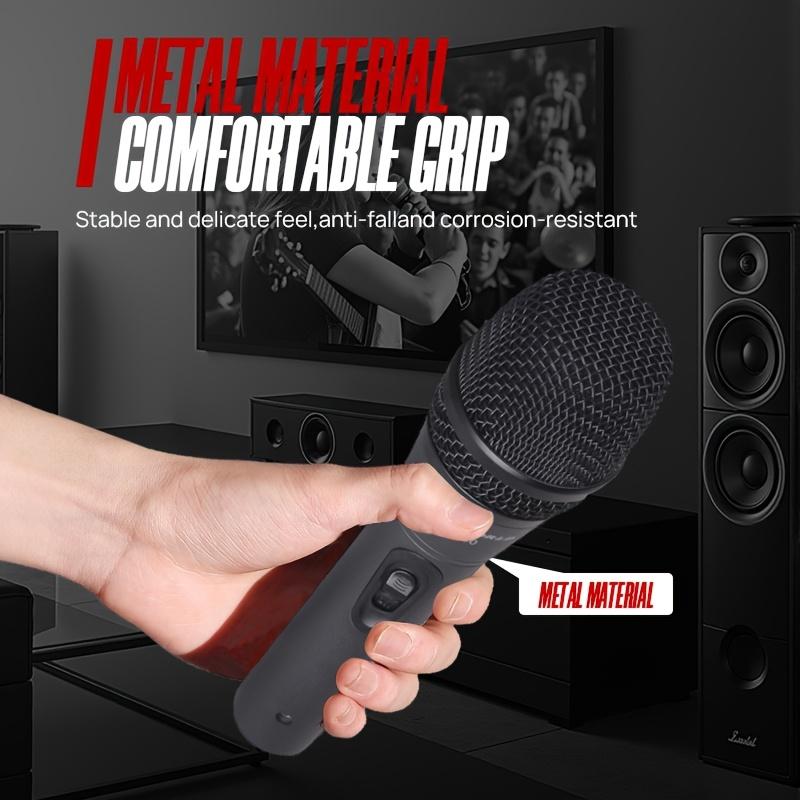 Product Introduction of AT-660 Professional Wired Dynamic Condenser Microphone Handheld Karaoke Mic with High Sound Quality for Electronic Keyboard, Home KTV, Musical Instruments, Amplifiers, Mixing Console, Computer, Live Streaming, Multi-Purpose Recording 4